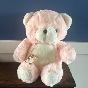 Vintage AMC Best Friends Plush Bear pink - missing one eye